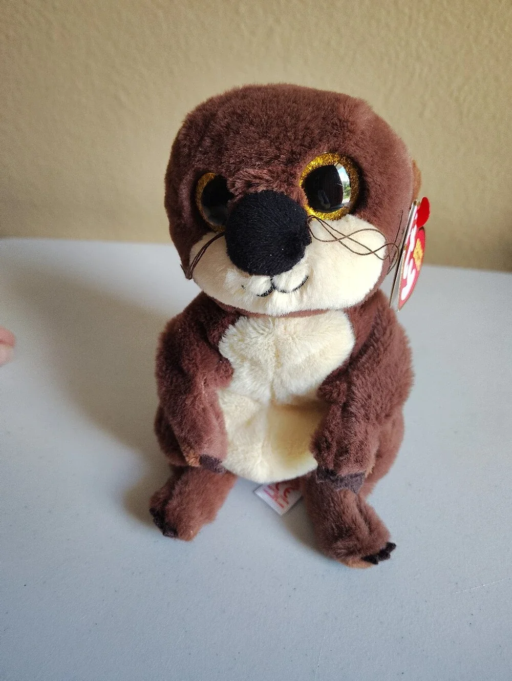 Ty Beanie Bellies Lot of 4 Wilfred Wolf Bumper Hedgehog Stubby Monkey Mitch +